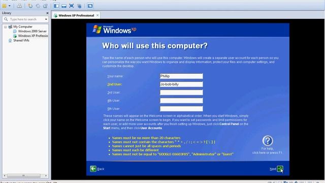 User Creation in Windows XP смотреть онлайн