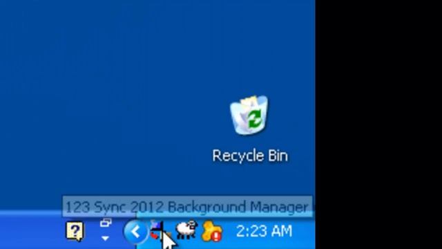 123 Sync in the Windows System Tray смотреть онлайн