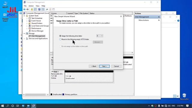 HOW TO DELETE PEN PARTICATION, CREATE A NEW VOLUME AND FORMAT - JILMART ACADEMY смотреть онлайн