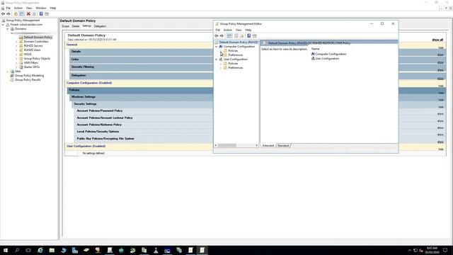 Complex password and domain user lockout setting through GPO. Windows server 2016 смотреть онлайн