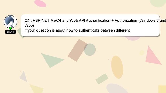C# : ASP.NET MVC4 and Web API Authentication + Authorization (Windows 8 and Web) смотреть онлайн