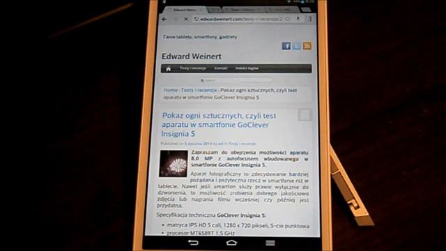 LG G Pad 8.3 - test PDF i WWW смотреть онлайн