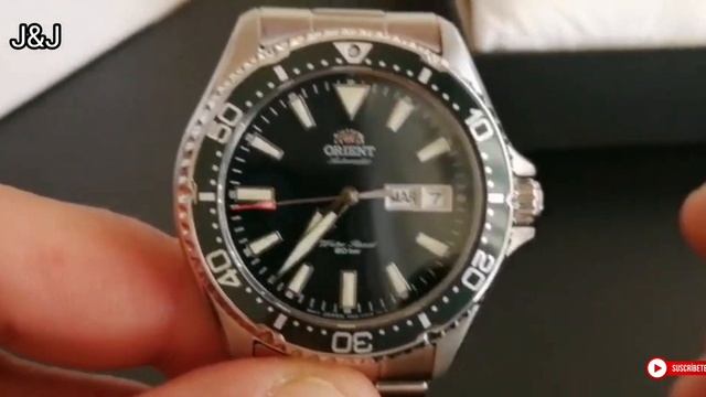 Orient Kamasu Verde RA-AA0004E19B cristal Zafiro,Reloj Orient Kamasu Verde , en Español. смотреть онлайн