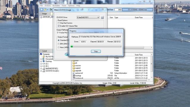 Create ISO Image from CDDVD Using UltraISO смотреть онлайн