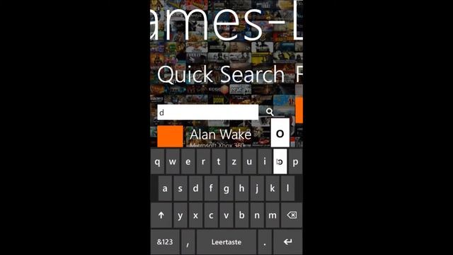Games-DB Windows Phone app смотреть онлайн