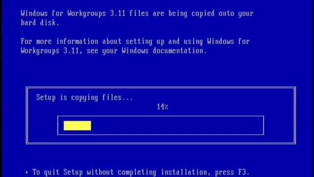 Raw installation footage of Microsoft Windows 3.11 смотреть онлайн