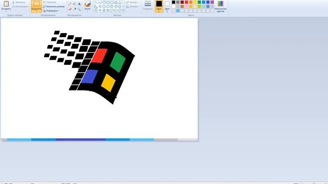 Логотип Windows Millennium Edition из Paint смотреть онлайн