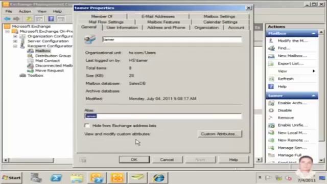 Exchange Server 2010 Creating Recipients 3 смотреть онлайн