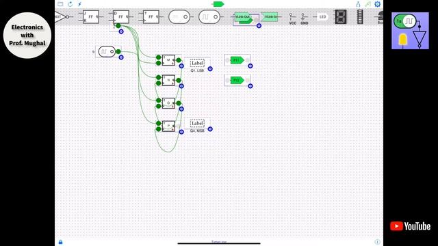 #5 00-99 UP Counter ➟ Digital Circuit Simulator App смотреть онлайн