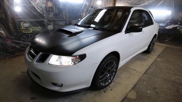 My First Dip Job! Saab 92x Aero plasti-dipped in pearl white. смотреть онлайн