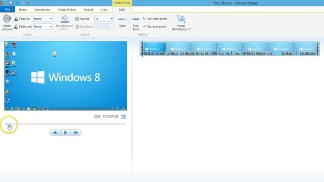 How to Split a Video Clip using Windows Movie Maker смотреть онлайн