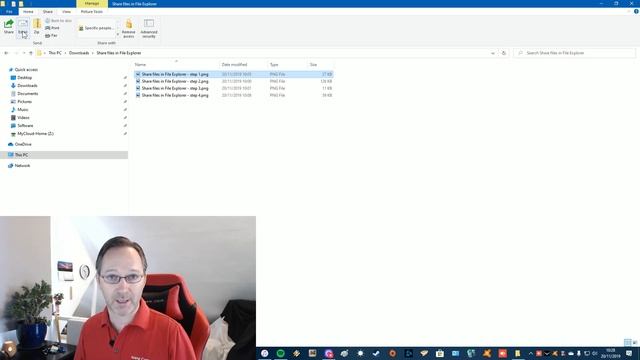 Sharing files with Windows 10 File Explorer смотреть онлайн