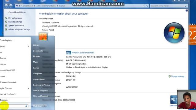 Windows 7, How-To Find your CPU, RAM, Video Card and other System Specs in Hindi/Urdu смотреть онлайн