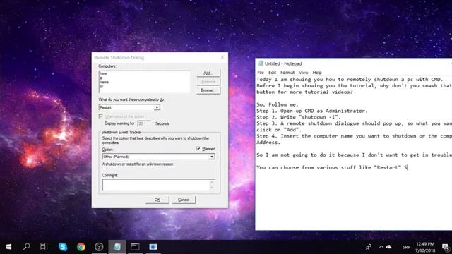 How to shutdown someone's pc with CMD (Read Description) смотреть онлайн