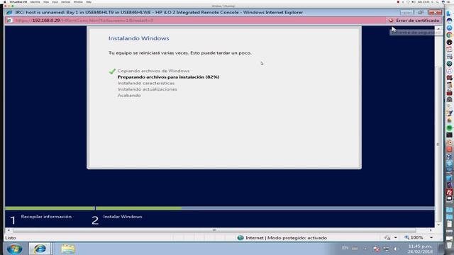Install Windows Server 2012 R2 in HP C7000 BL685c G6 ILO 2 ISO Image смотреть онлайн