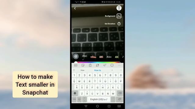 How to make text smaller in snapchat (android) 2022 смотреть онлайн