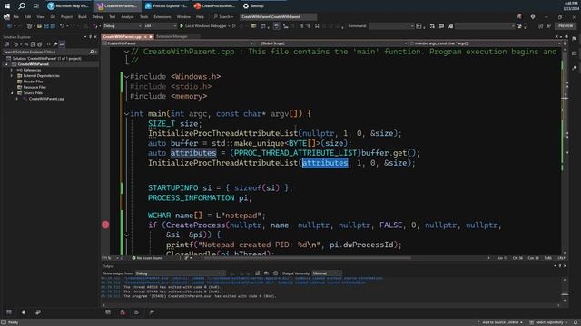 Create Process with Alternate Parent смотреть онлайн