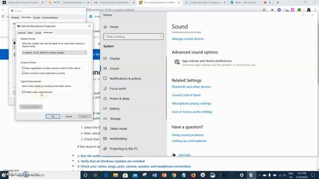 Fixing Sound Settings in Windows 10 смотреть онлайн