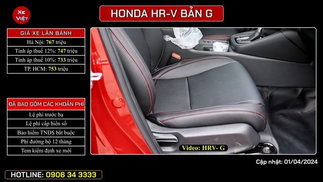 Giá xe Honda HR-V đầu tháng 04. Thay đổi khuyến mại, Xe HR-V bản G vẫn ngon tầm tiền dưới 700 triệu смотреть онлайн