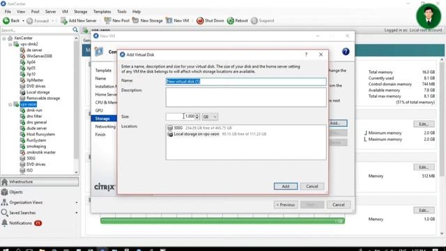 Add Virtual Machine Xen Server смотреть онлайн