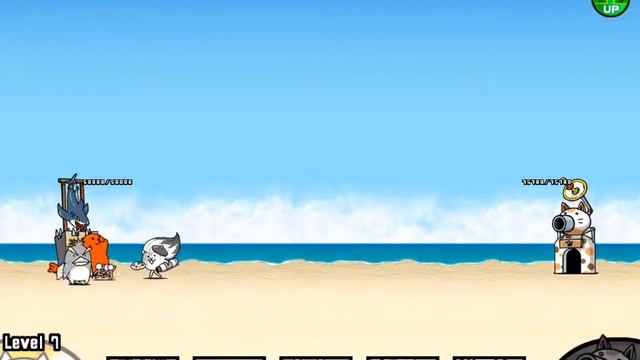 [The Battle Cats] Showdown! Bearkini VS. Painter Cat! смотреть онлайн
