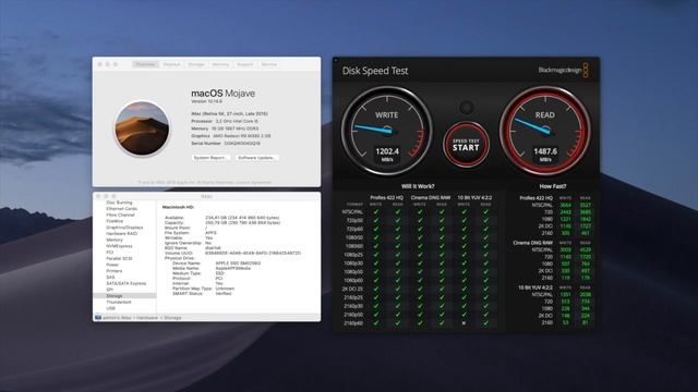 iMac 5K 2015 - 256GB SSD Flash Drive Speed Test смотреть онлайн