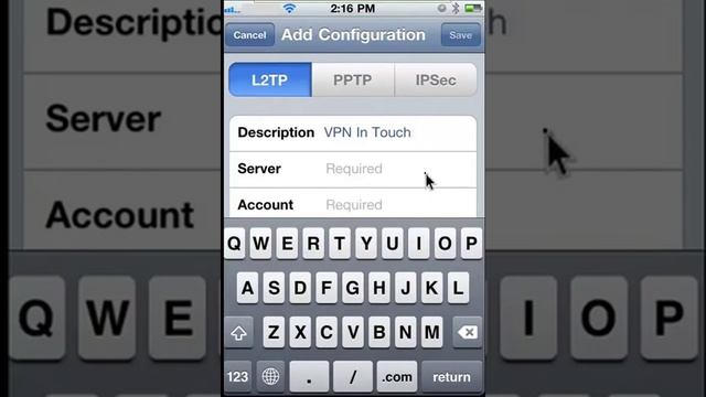 L2TP IPhone Setting смотреть онлайн
