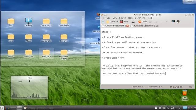 Linux Run a command or shell script from desktop screen with out opening Terminal смотреть онлайн