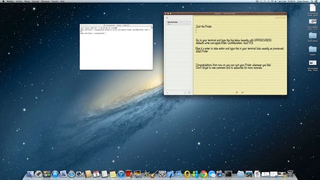 How to quit the Finder in Mac OS X 1080p смотреть онлайн