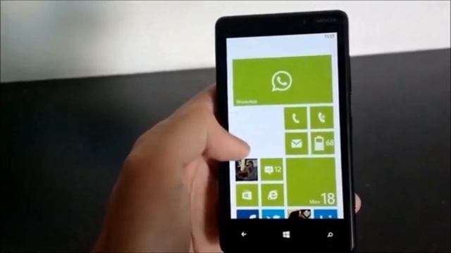 Whats App for Windows Phone 8 on Nokia Lumia 820 - 8 Aug смотреть онлайн