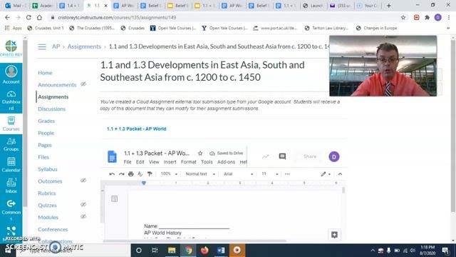 AP World History- Distance lesson 8 7 20 смотреть онлайн