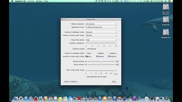 Awesome livelike 3D Dolphine Wallpaper on OS X смотреть онлайн