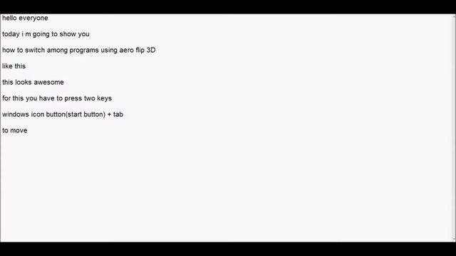 Aero Flip 3D || Shortcut to Switch among Programs in PC|| windows 7 смотреть онлайн