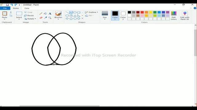 How to draw Apple Logo# Ms paint || In windows 10??🤔🤔 смотреть онлайн