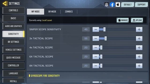 CODM HUD & Sensitivity settings IPhone 8 Plus смотреть онлайн