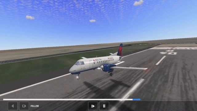 Saab 340 Pousando no Aeroporto de John F. Kennedy no Real Flight Simulator смотреть онлайн
