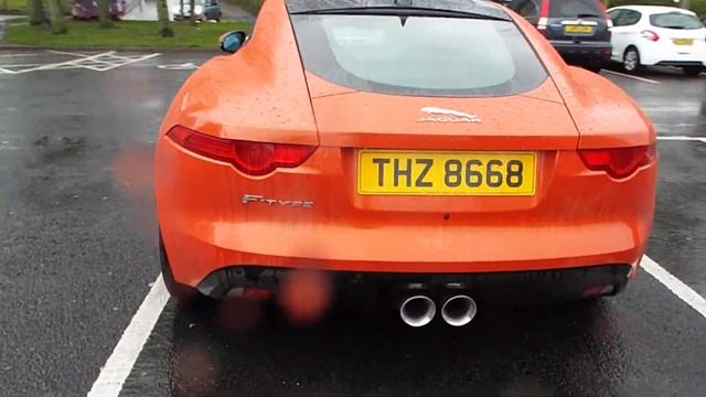 Jaguar F Type orange walkaround смотреть онлайн