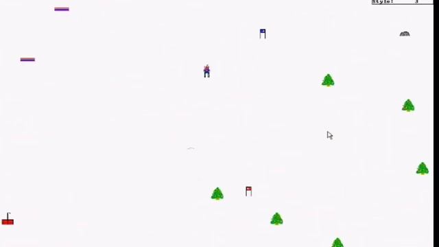 Skifree | Windows Classic retro game смотреть онлайн