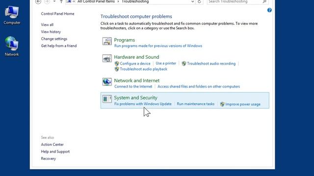 Windows 8.0 Professional - Use the Windows Update Troubleshooter смотреть онлайн