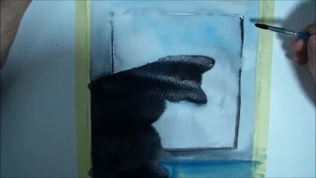 Cat in window - 365 Watercolour Challenge - Day 190/365 смотреть онлайн