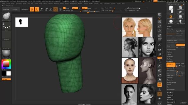 4. Creating a Base Head using a Sphere смотреть онлайн