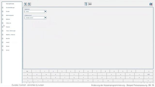 Duratec Control: configurazione e utilizzo смотреть онлайн