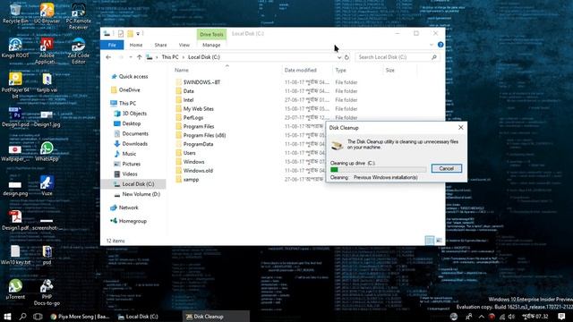 How To Remove Or Delete Windows.old Folder From C Drive смотреть онлайн