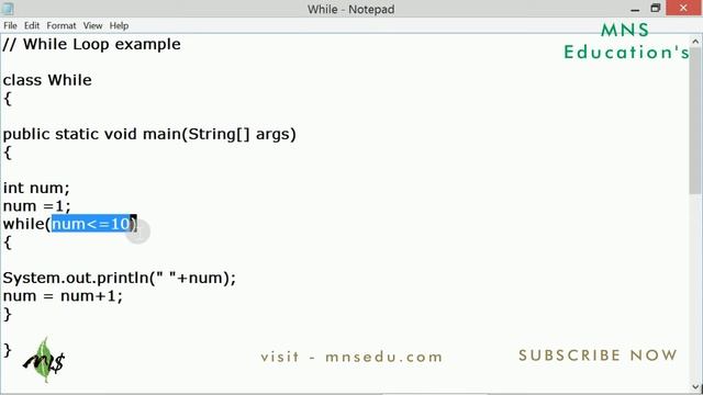 09##Java#whileloop#syntax#example смотреть онлайн