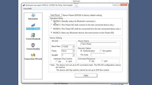 Bluetooth Module Configuration смотреть онлайн
