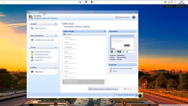 Como cambiar el tema en windows 7♥ смотреть онлайн