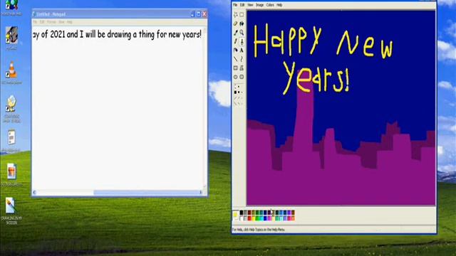 How to celebrate the new years in microsoft paint (windows xp) смотреть онлайн