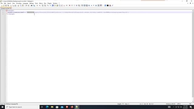 HTML file for Exploiting the "search-ms" URI Protocol Handler смотреть онлайн