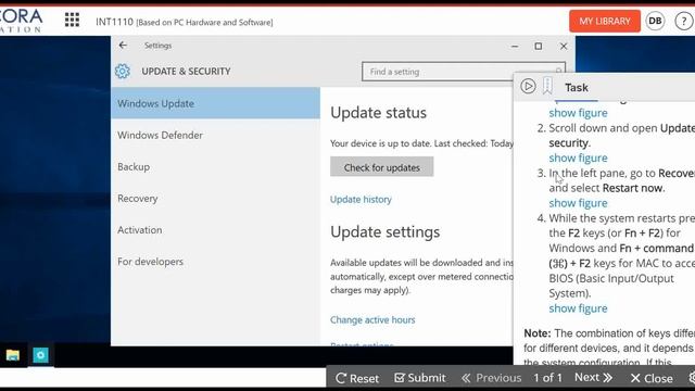 Lab 3.3.1- "Accessing the BIOS Setup in Windows 10" смотреть онлайн