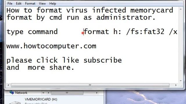 How to format virus infected memorycard with cmd easily 2021 смотреть онлайн